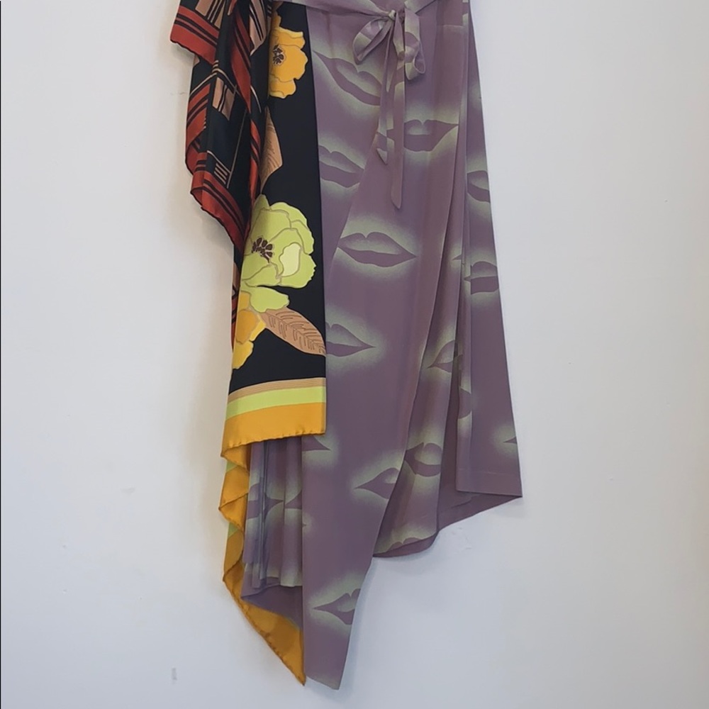 DRIES van NOTEN Scarf Silk The Depot Dress 34 US 2 - Picture 10 of 13